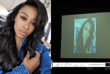 DJ Zinhle's photo appeared at Anele Tembe's funeral
