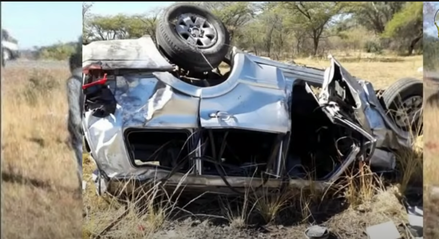 TF Chiwenga's car on first accident