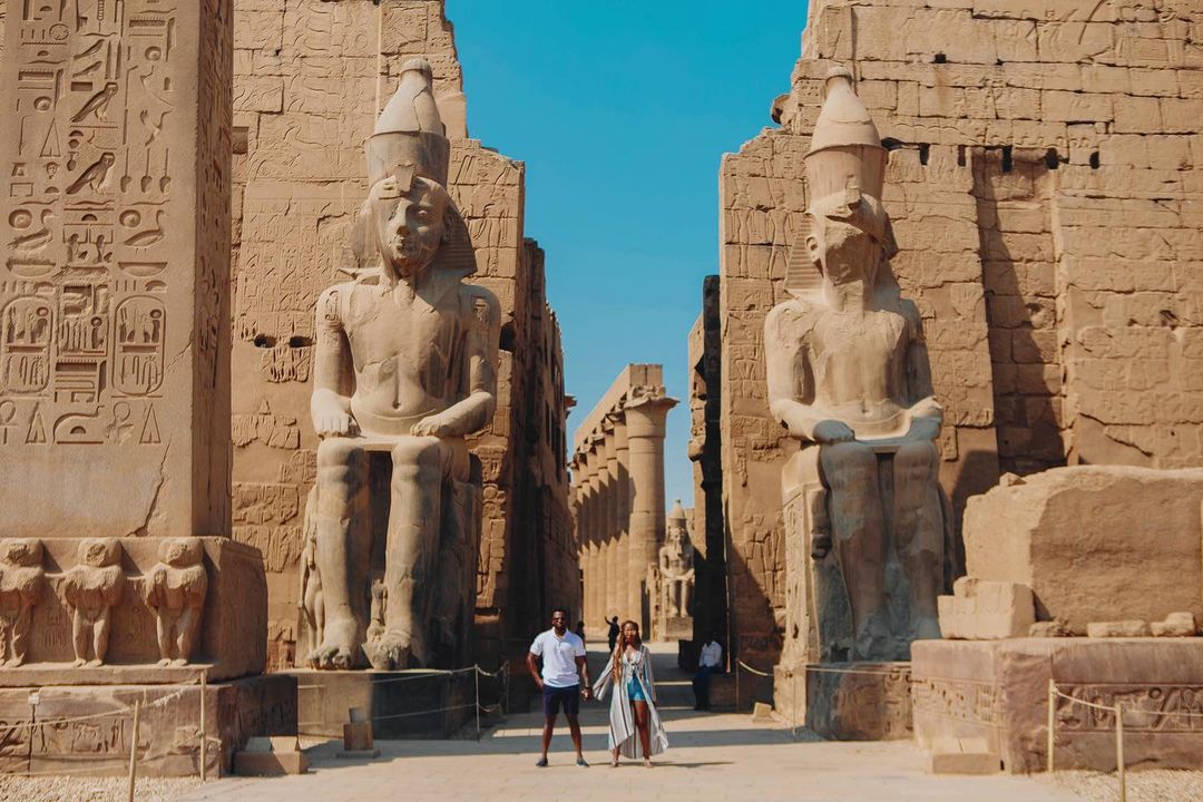 Sihle Ndaba and Matthew Stone in Egypt