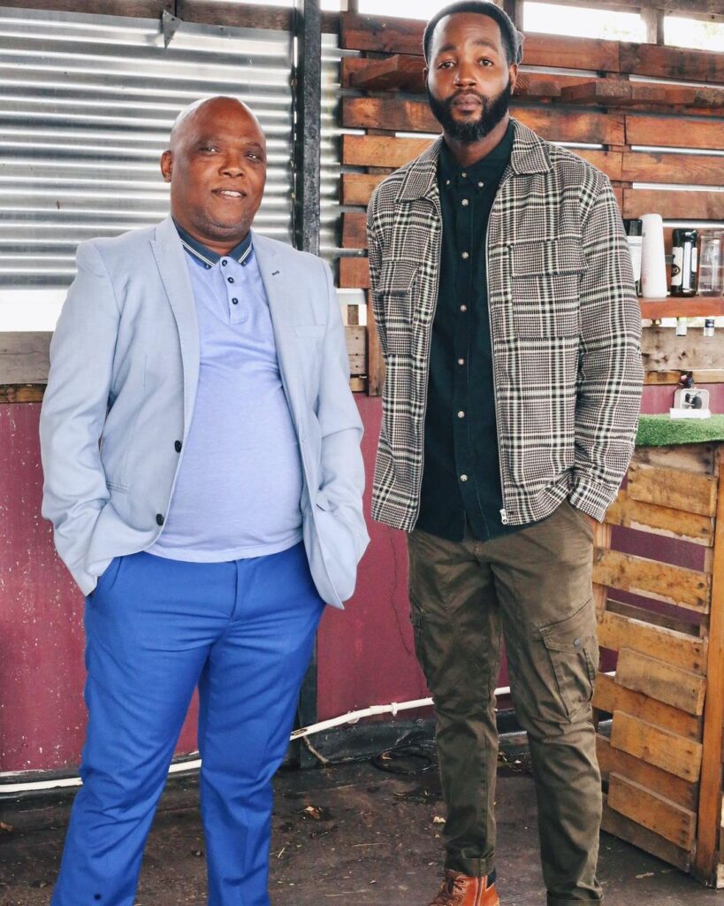 Thabo Mnguni with Brighton Biyela as Mbatha and Pastor Gwala on Uzalo