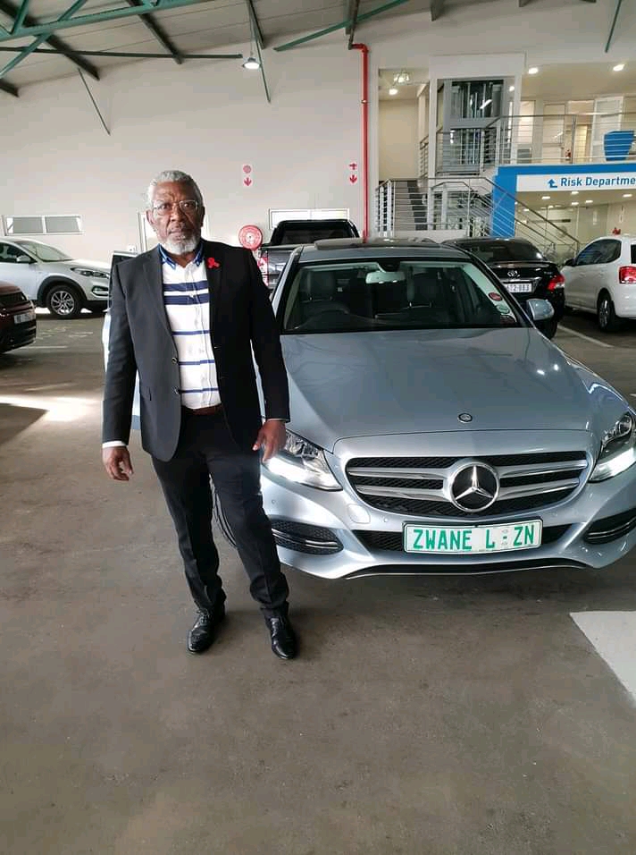 Langalakhe Zwane with his car
