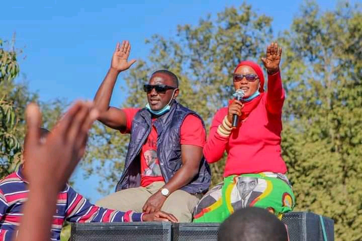 Nalishebo Muleabai during election campaign 