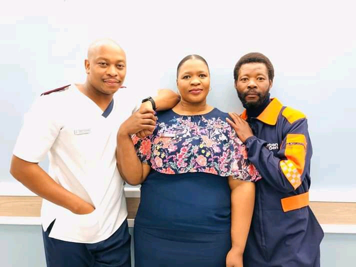 Image of the Gumede family, from left, Bhekisizwe Mahlawe as Calvin Gumede, Middle- Monica Thuli Zulu as Ma Cele Gumede, Right- Bab Gumede by Sifiso Sibiya 
