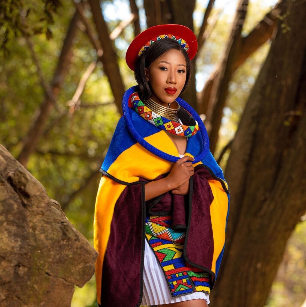 Image of Sihle Ndaba in her traditional clothes
