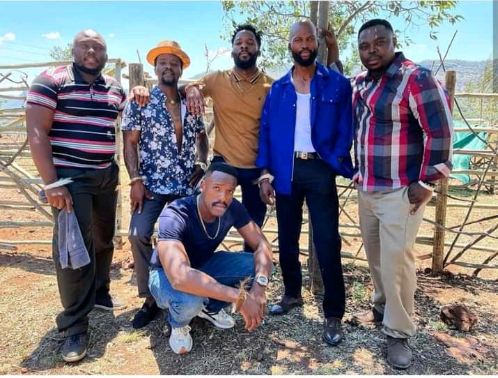 Image of Ntando Mncube, Wiseman Mncube's brother at Showmax with Kwenzo Ngcobo, Mondli Makhoba, Bonko Khoza and other colleagues.