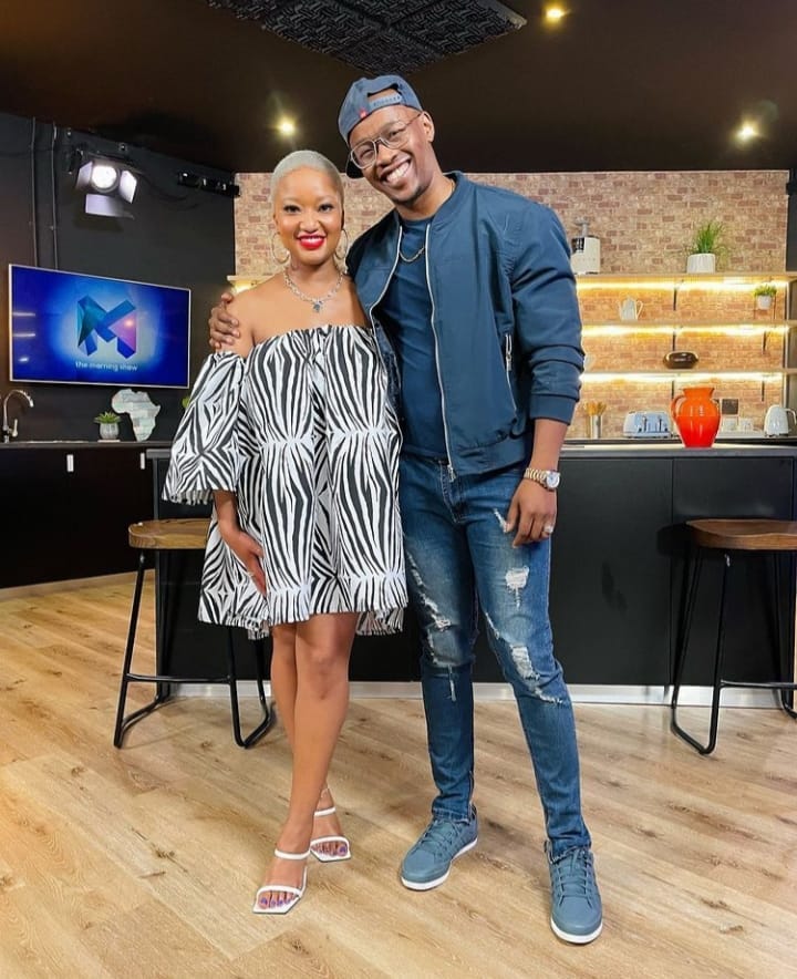Image of Tshepo Howza Mosese with Nolo Seabi as an etv Scandal onscreen couple, Lerumo Chabedi and Seipati from Scandal.