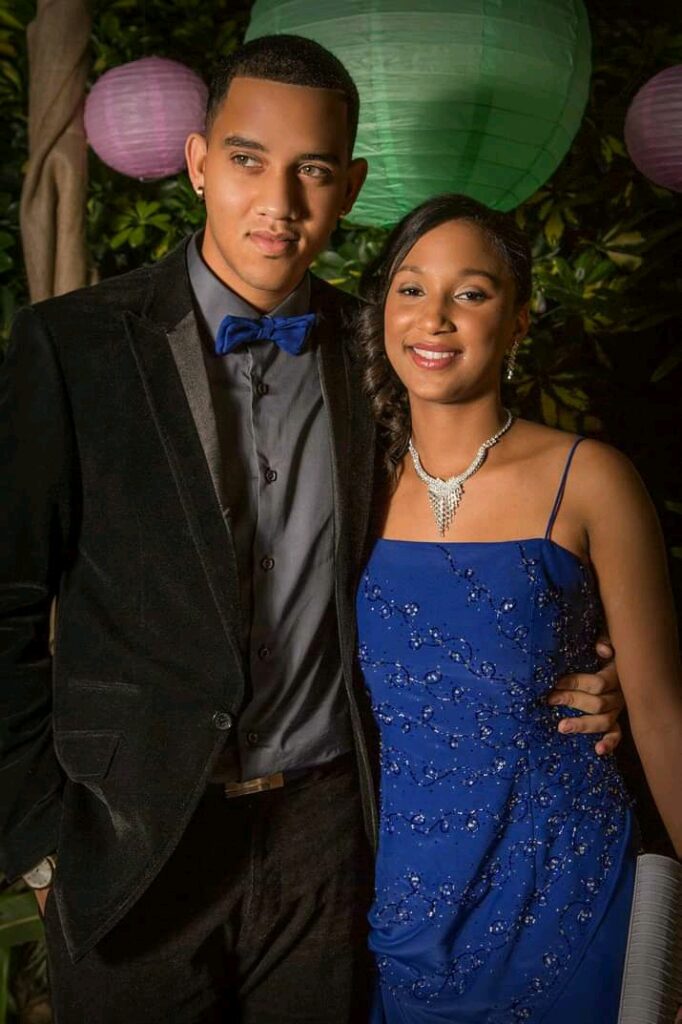 BYRON MCNEIL probably during childhood matric dance. He is now Jason in Imbewu 