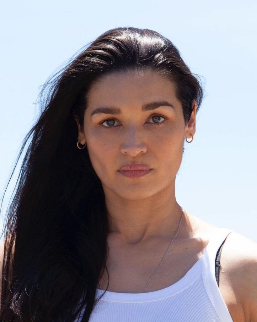 Image of Kim Engelbrecht known for her roles as Lolly de Klerk in the soap opera Isidingo