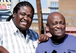 Image of Mpho Molepo and his father Arthur Molepo.