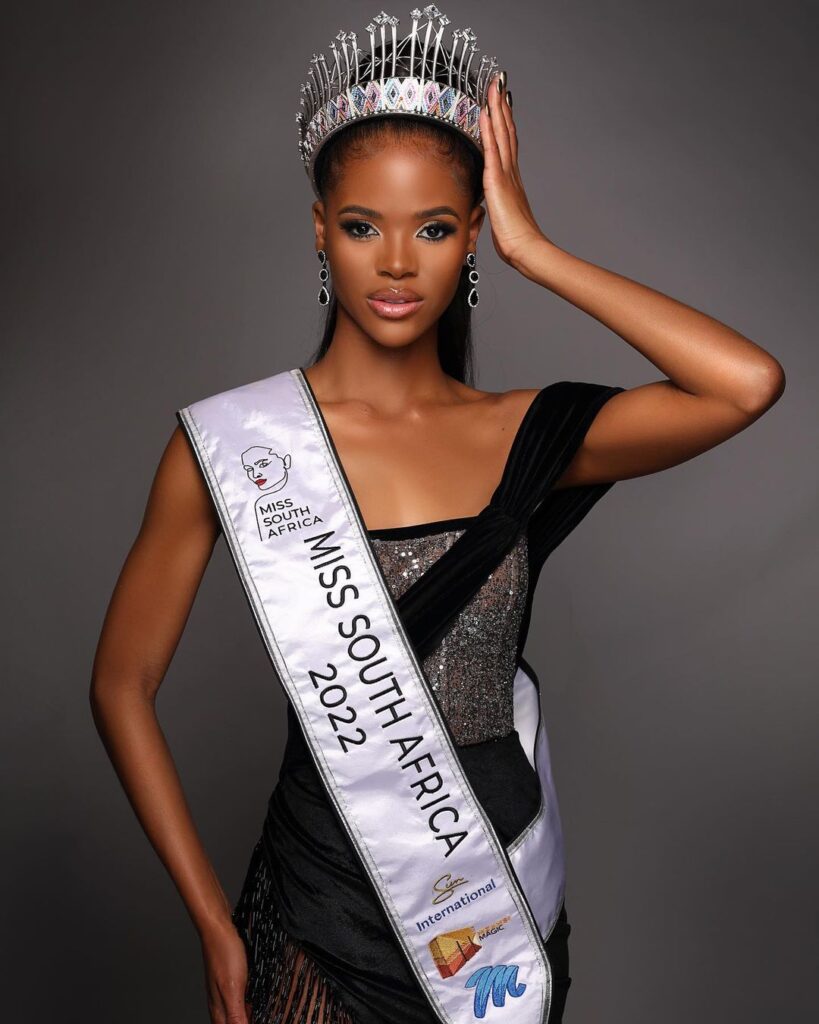 Image of our crowned Miss South Africa 2022 