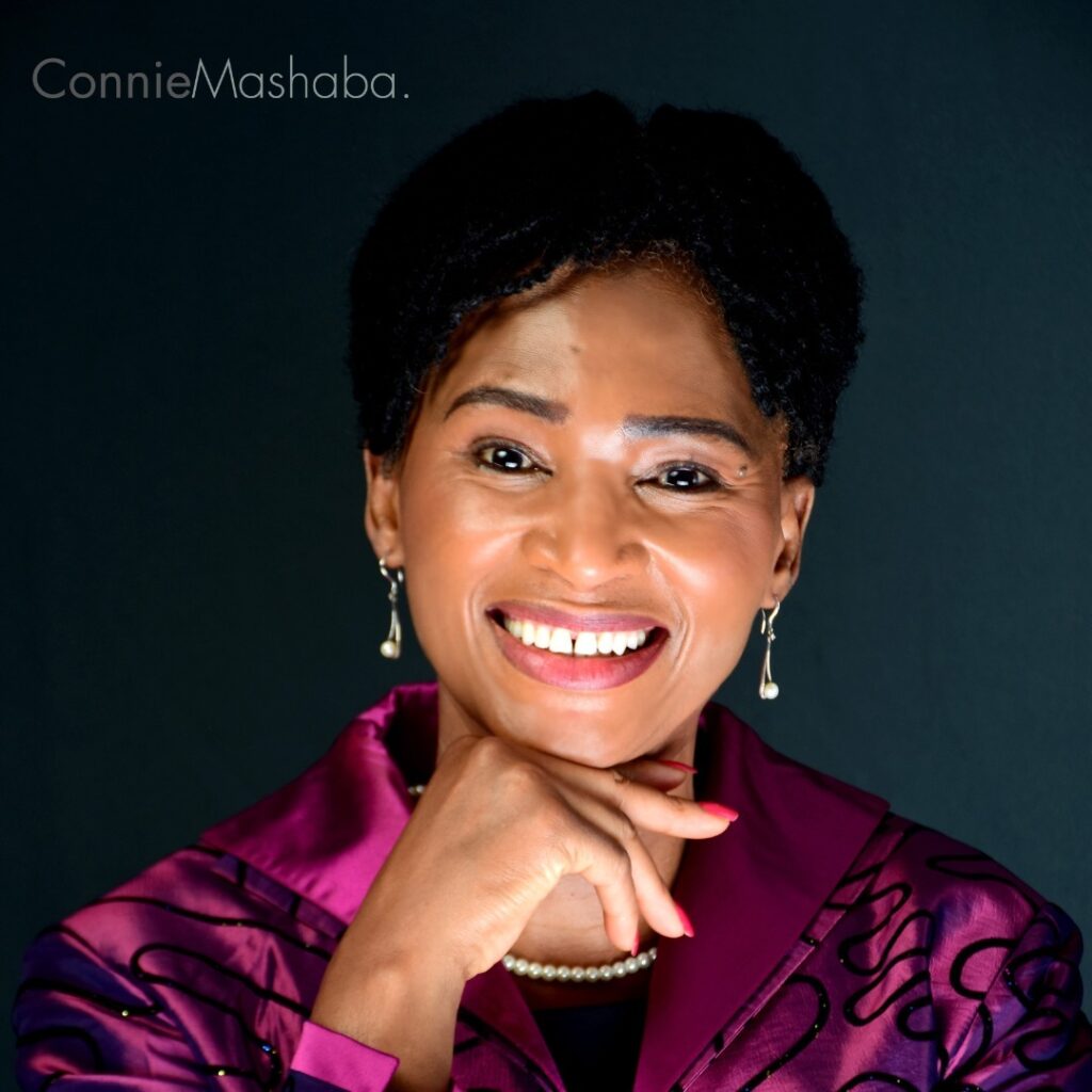 Connie Mashaba, the wife of Herman Mashaba the president of ActionSA.