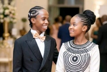 Litlhonolofatso Litlhakanyane and his girlfriend.