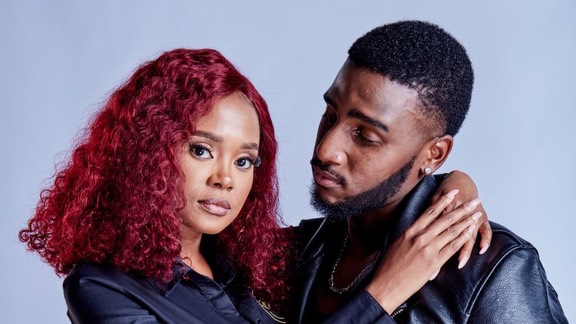 Image of Lerato in Emzini drama with her boyfriend Bandile Nkosi.